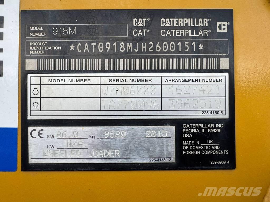 CAT 918 M Tekerlekli yükleyiciler