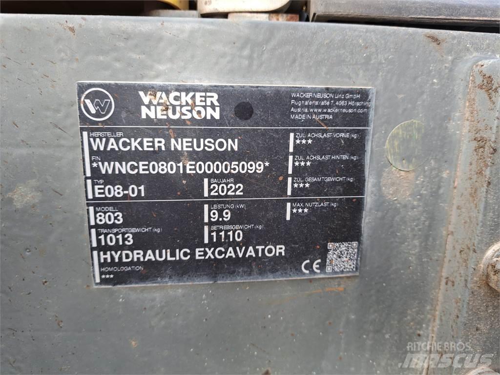 Wacker Neuson 803 Paletli ekskavatörler