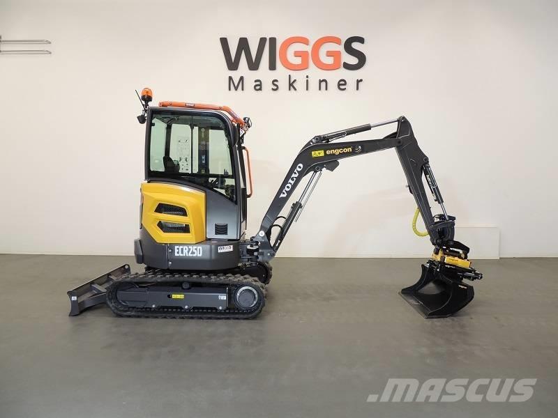 Volvo ECR25D Mini ekskavatörler, 7 tona dek