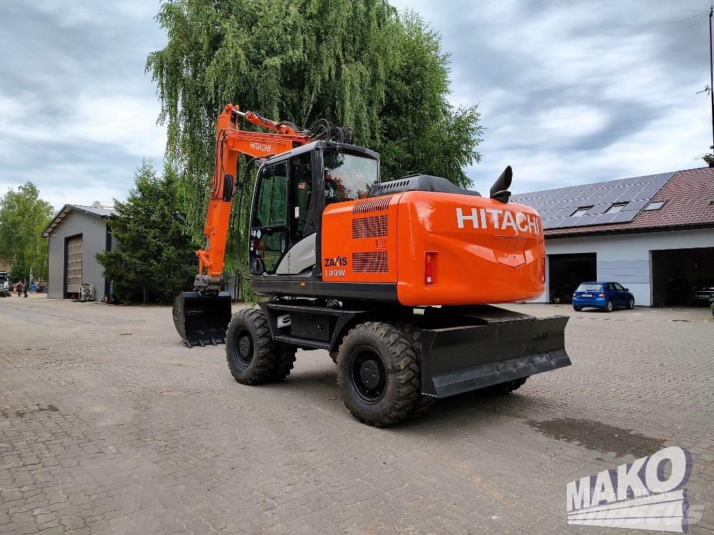 Hitachi ZX 140 W-5 Lastik tekerli ekskavatörler
