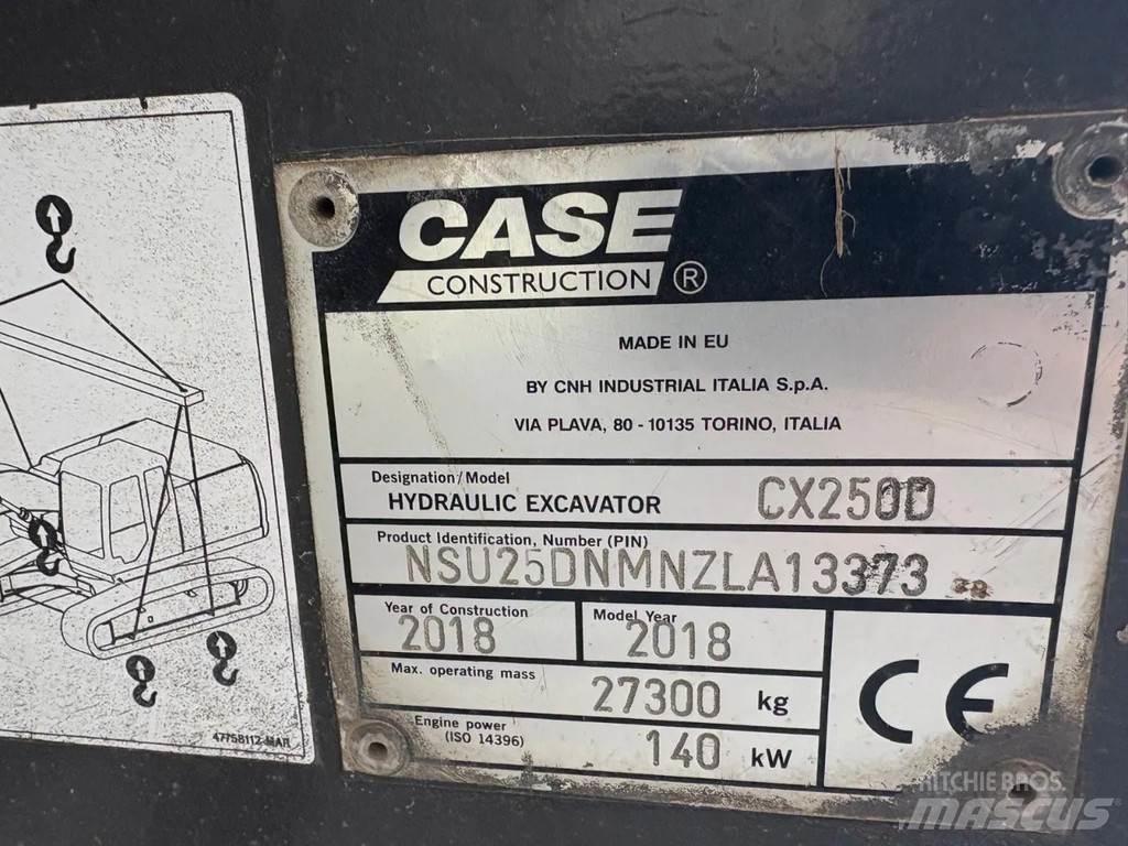 CASE CX250D Paletli ekskavatörler