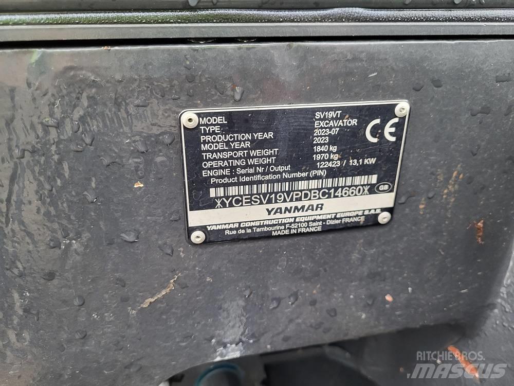 Yanmar SV 19 VT Mini ekskavatörler, 7 tona dek