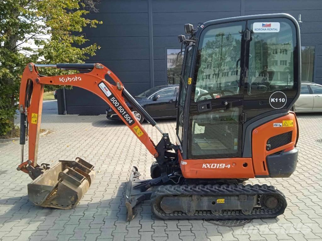 Kubota KX 019-4 Mini ekskavatörler, 7 tona dek