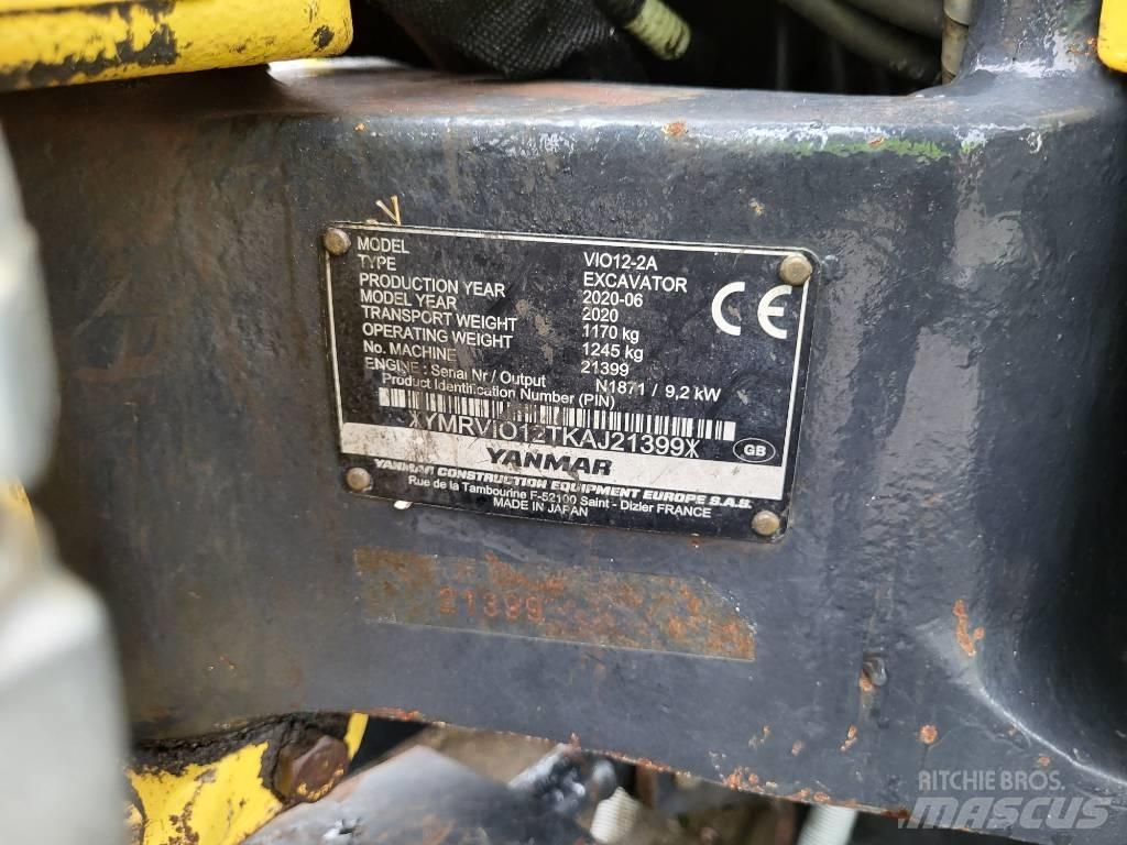 Yanmar VIO12 Mini ekskavatörler, 7 tona dek