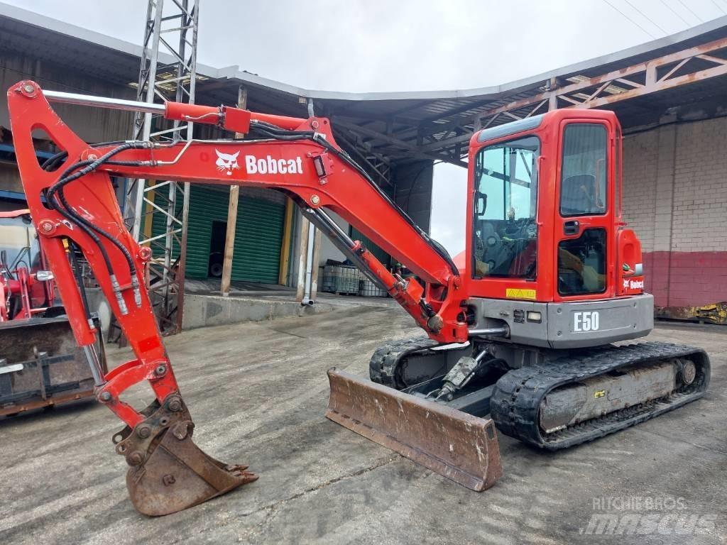 Bobcat E 50 EM Mini ekskavatörler, 7 tona dek