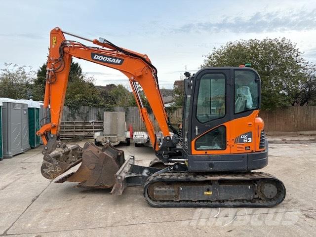 Doosan DX 63-3 Mini ekskavatörler, 7 tona dek