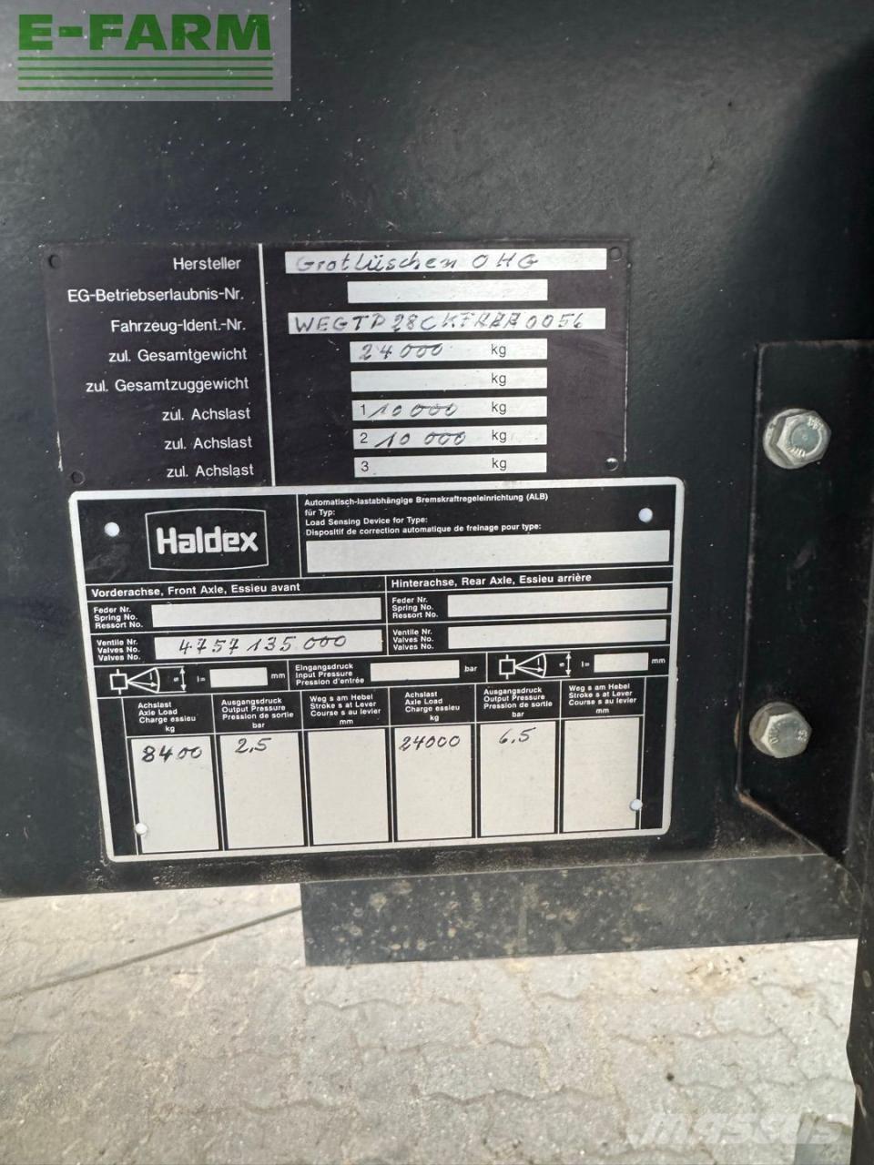  Güde Grotlüschen Genel amaçli römorklar