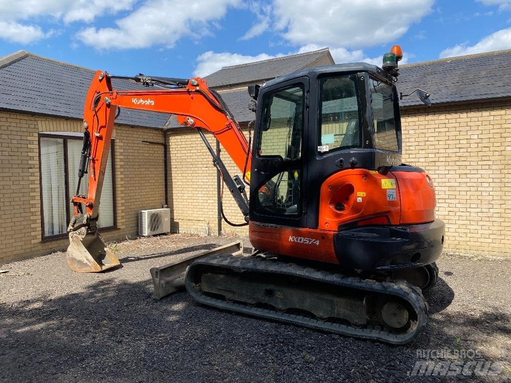 Kubota Kx057 Mini ekskavatörler, 7 tona dek