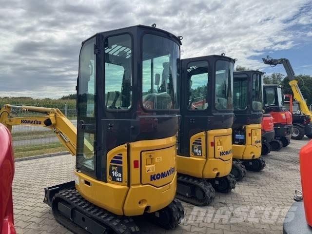 Komatsu PC 16 Mini ekskavatörler, 7 tona dek
