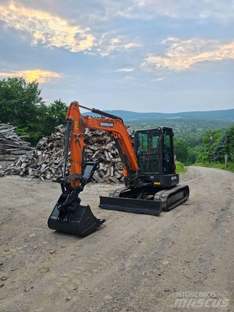 Doosan DX 50 Z Mini ekskavatörler, 7 tona dek