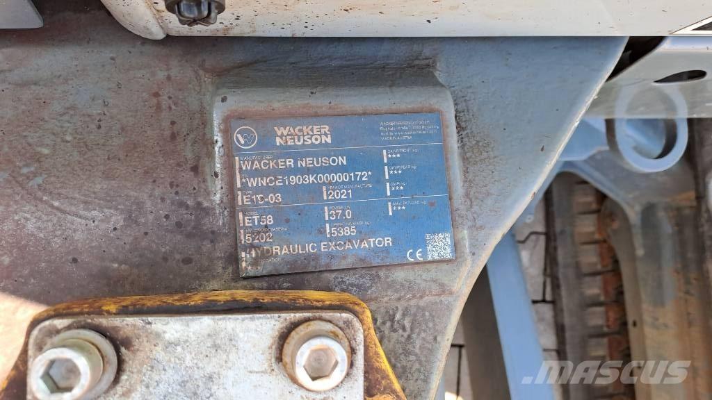 Wacker Neuson ET58 Paletli ekskavatörler