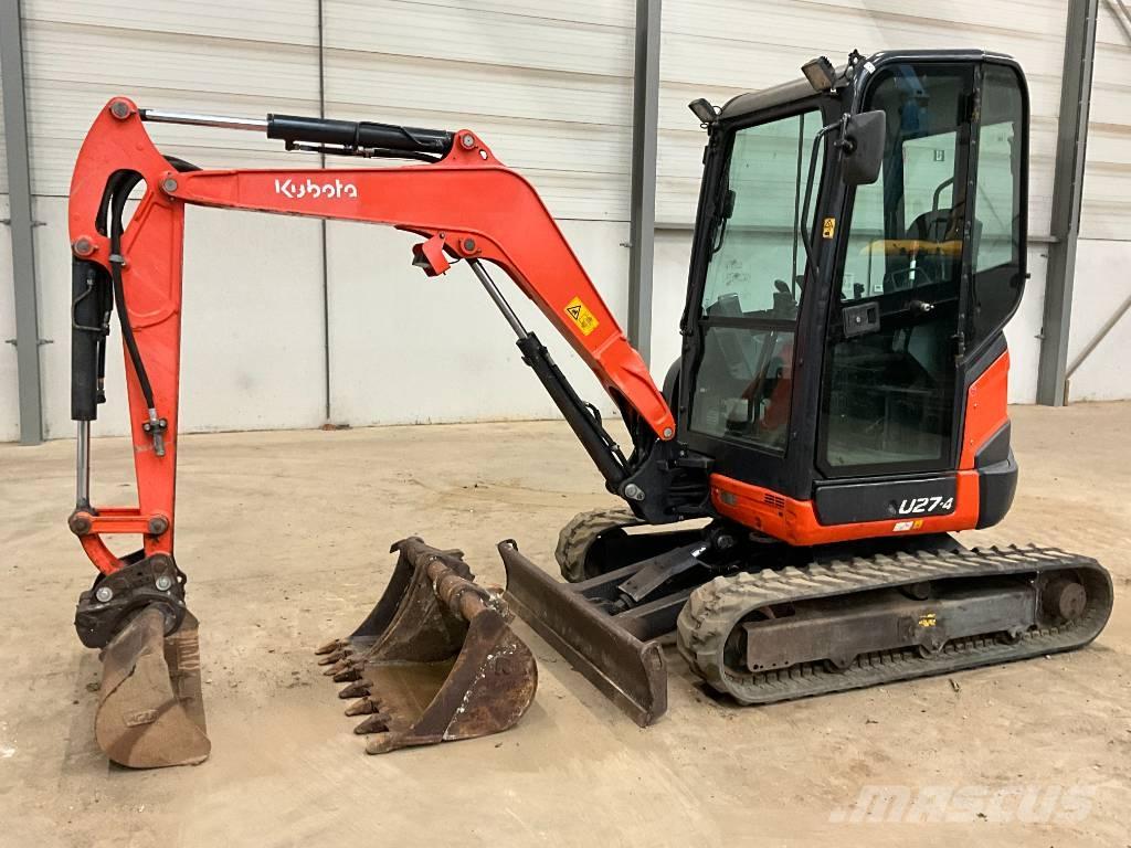 Kubota U 27-4 Mini ekskavatörler, 7 tona dek