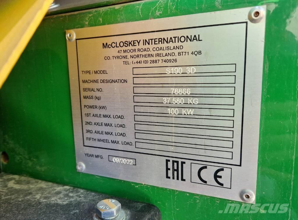 McCloskey S190 Gezer eleyiciler
