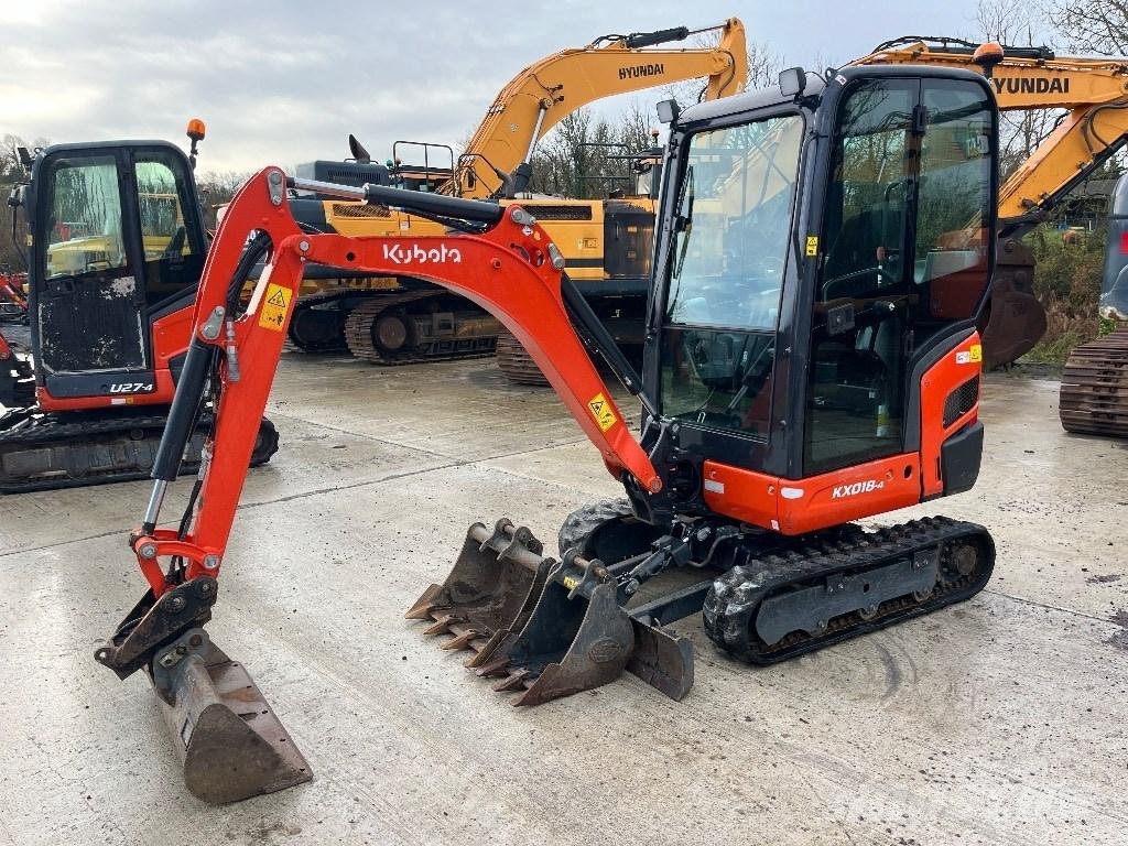 Kubota KX 018-4 Mini ekskavatörler, 7 tona dek