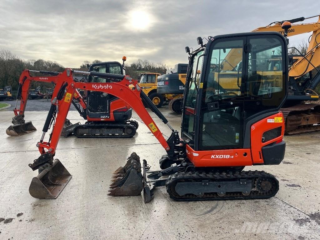 Kubota KX 018-4 Mini ekskavatörler, 7 tona dek