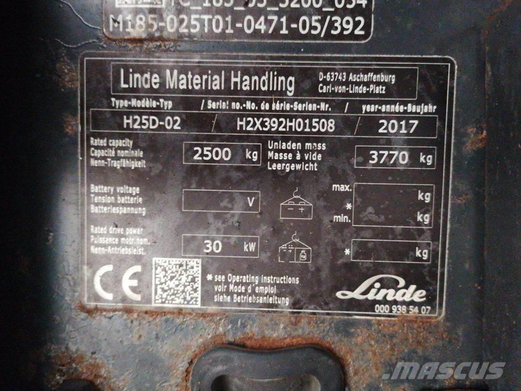 Linde H25D-02 Dizel forkliftler