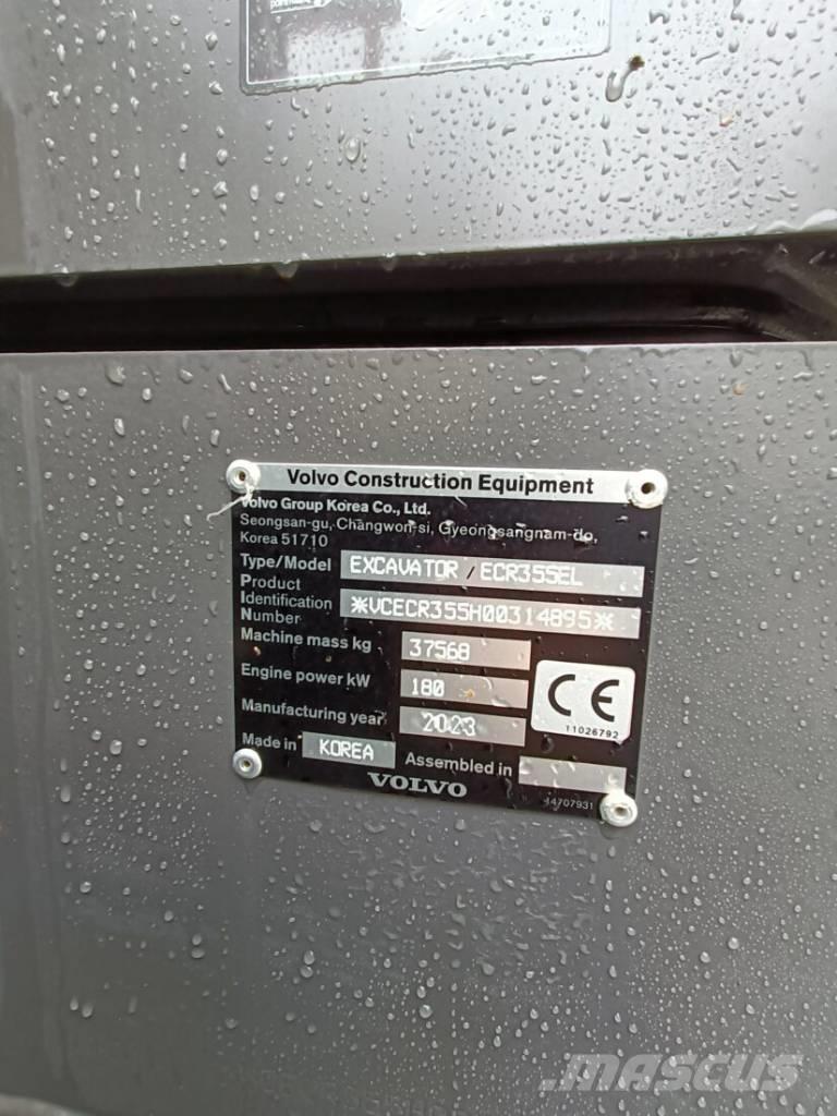 Volvo ECR 355 EL Paletli ekskavatörler