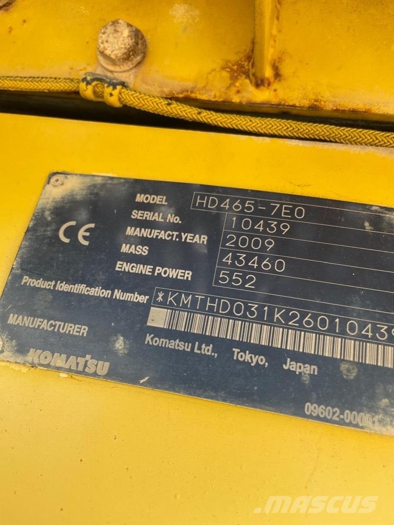 Komatsu HD 465-7 E0 Yol disi kaya kamyonu