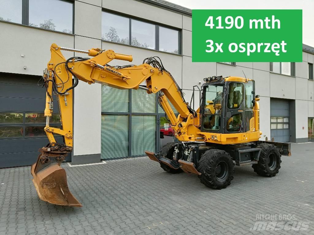 Komatsu PW118 MR-11 Lastik tekerli ekskavatörler