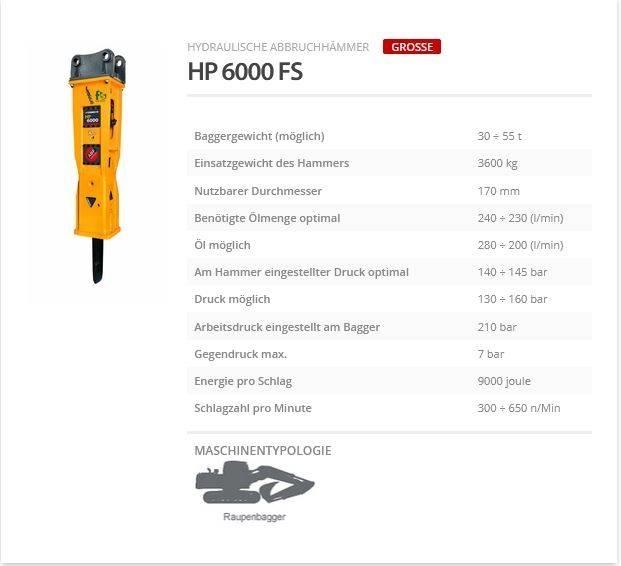 Indeco HP 6000 FS Hidrolik kırıcılar