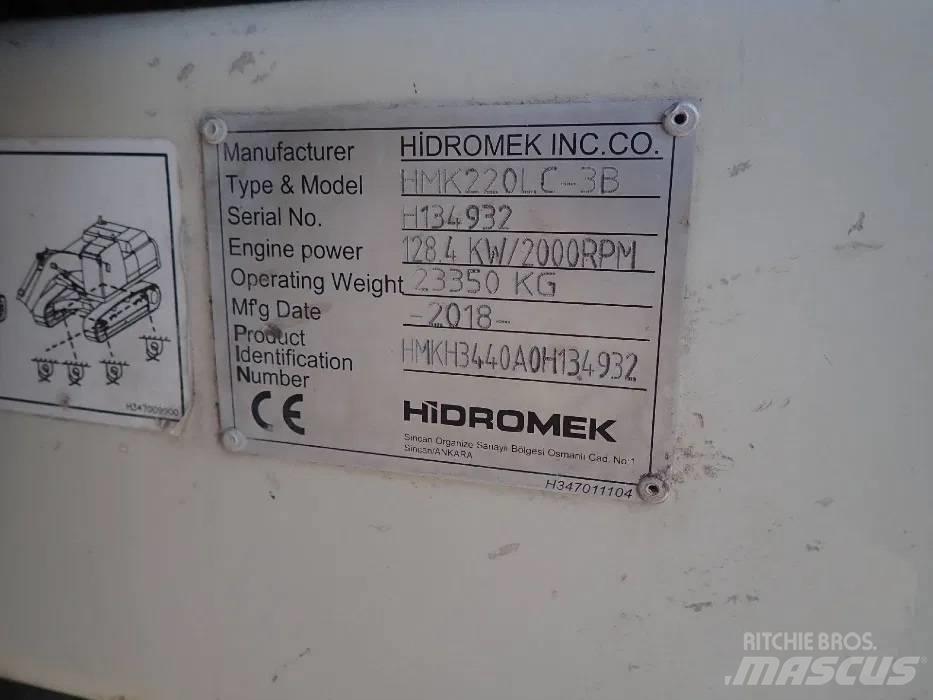 Hidromek HMK 220LC Paletli ekskavatörler