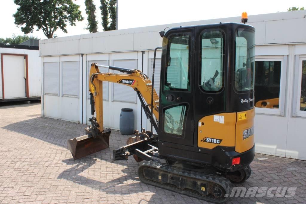 Sany SY 18 C Mini ekskavatörler, 7 tona dek