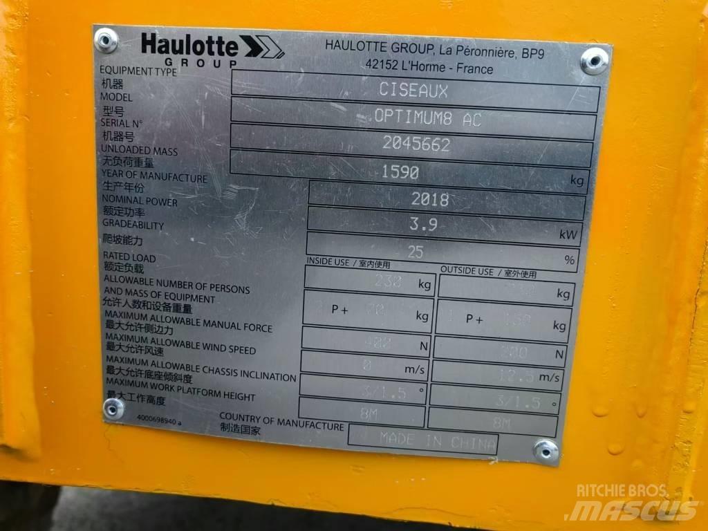 Haulotte OPTIMUM 8 Makasli platformlar
