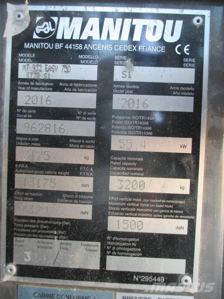 Manitou MT 932 Teleskopik yükleyiciler