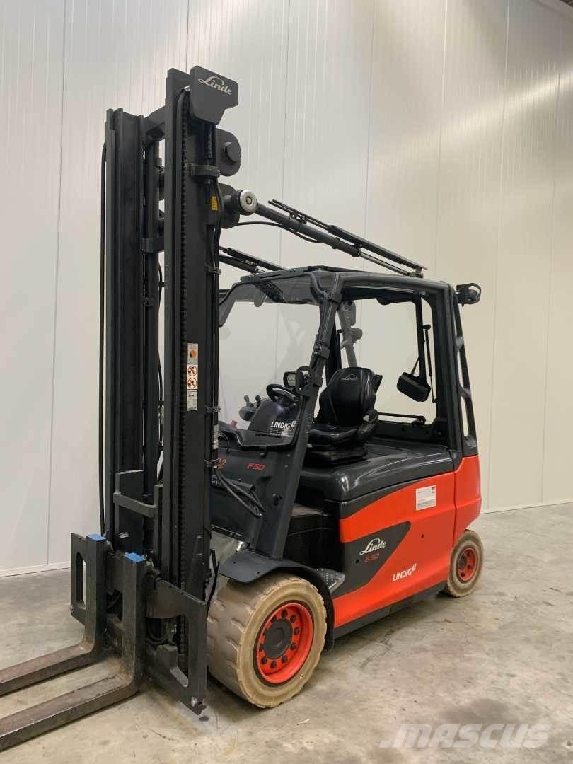 Linde E50HL Elektrikli forkliftler