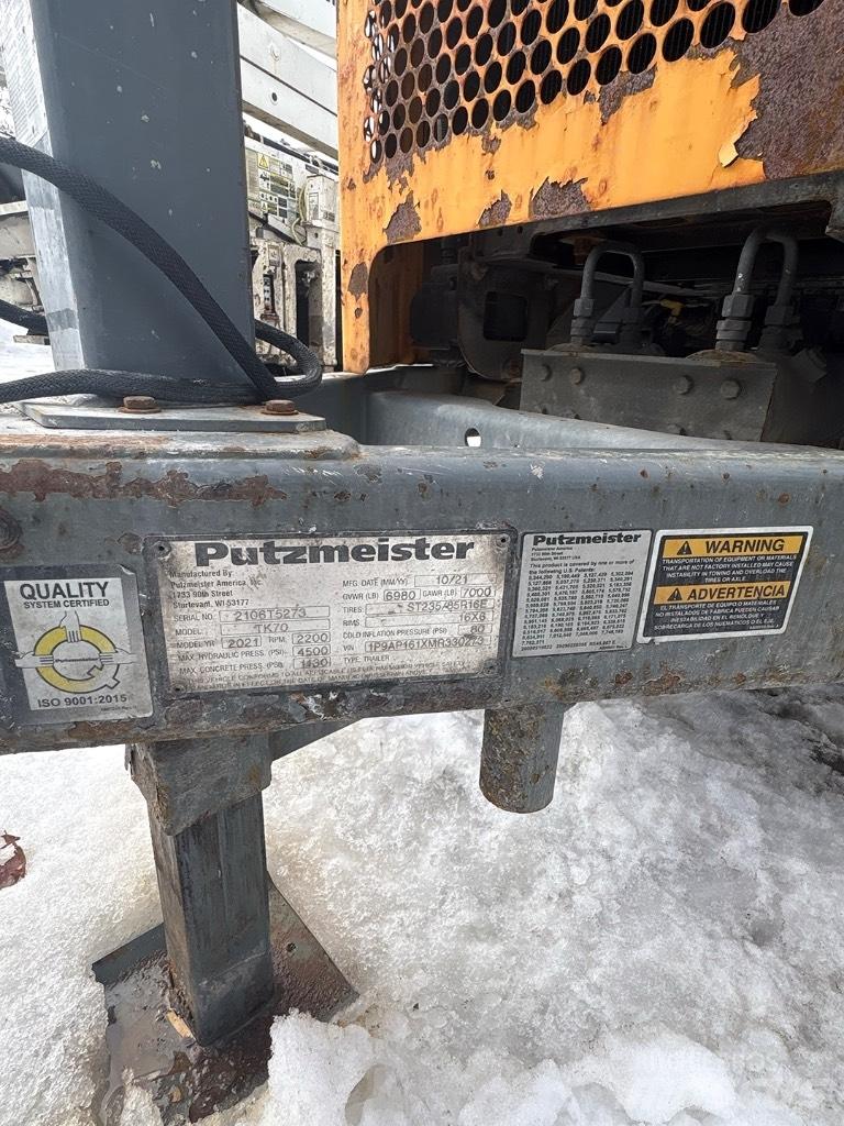 Putzmeister TK 70 Beton pompaları