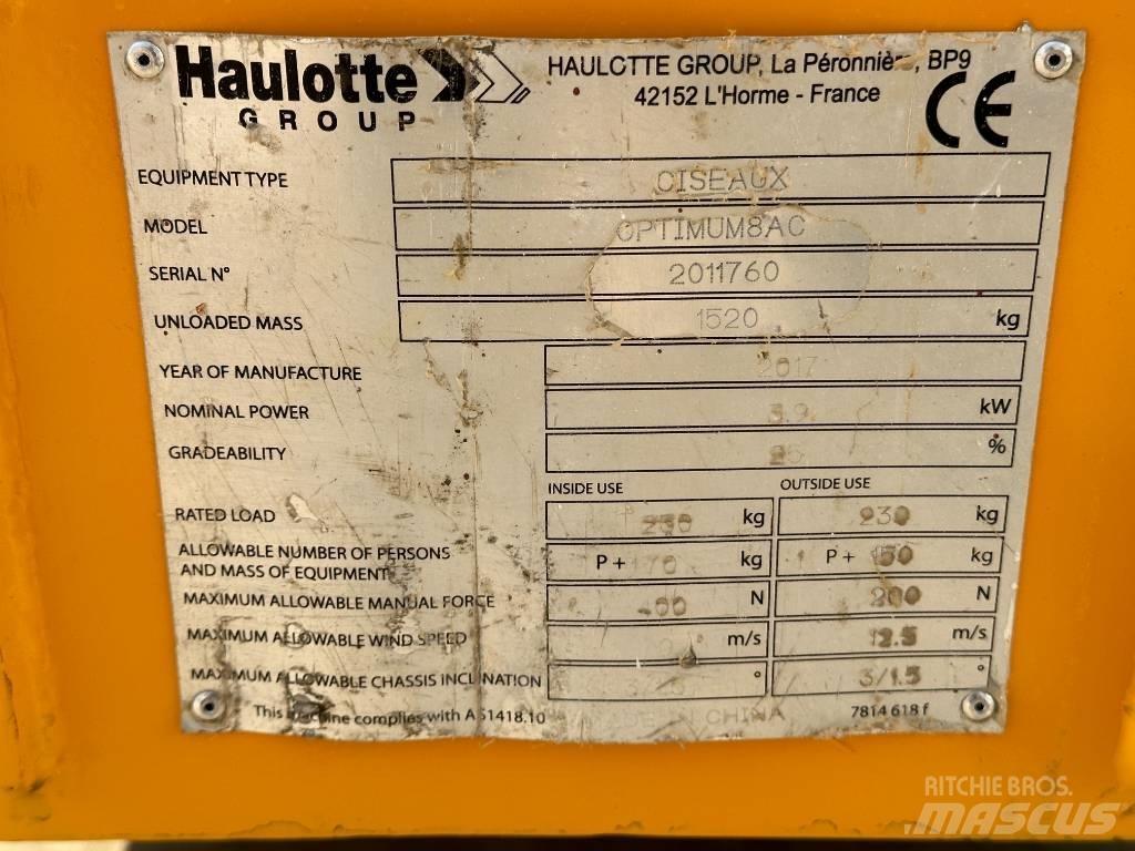 Haulotte OPTIMUM 8 Makasli platformlar