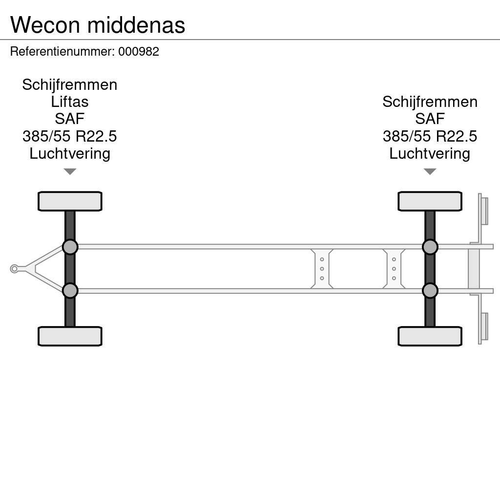 Wecon middenas Flatbed römorklar