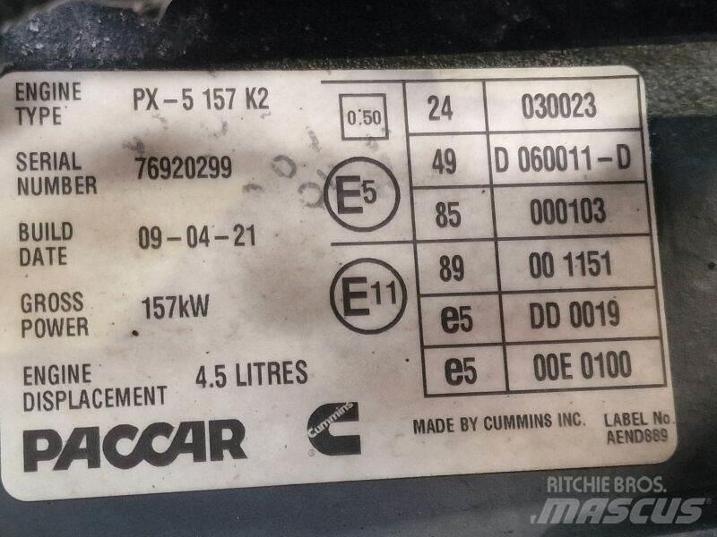 DAF PX-5 157 K2 Motorlar