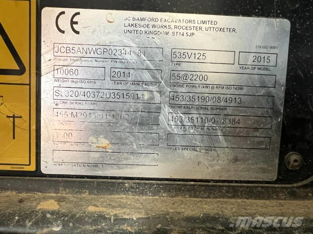 JCB 535-125 Teleskopik yükleyiciler