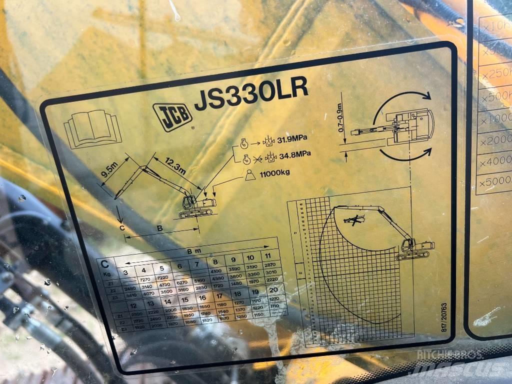 JCB Js 330 lr Uzun bomlu ekskavatörler