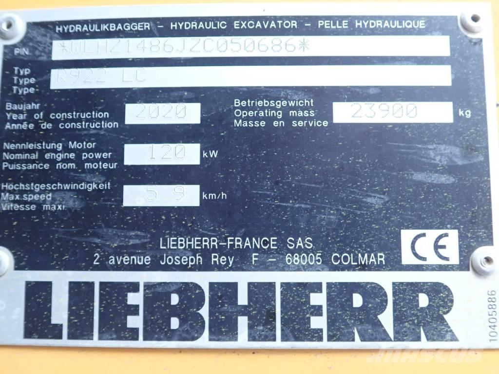 Liebherr R 922 LC Paletli ekskavatörler
