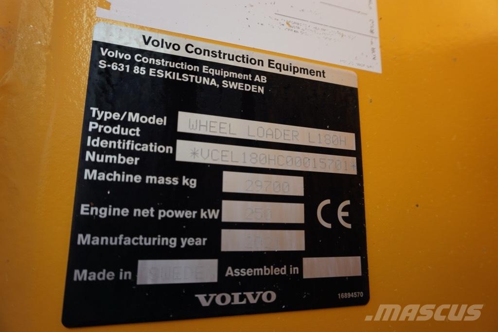 Volvo L 180 H Tekerlekli yükleyiciler