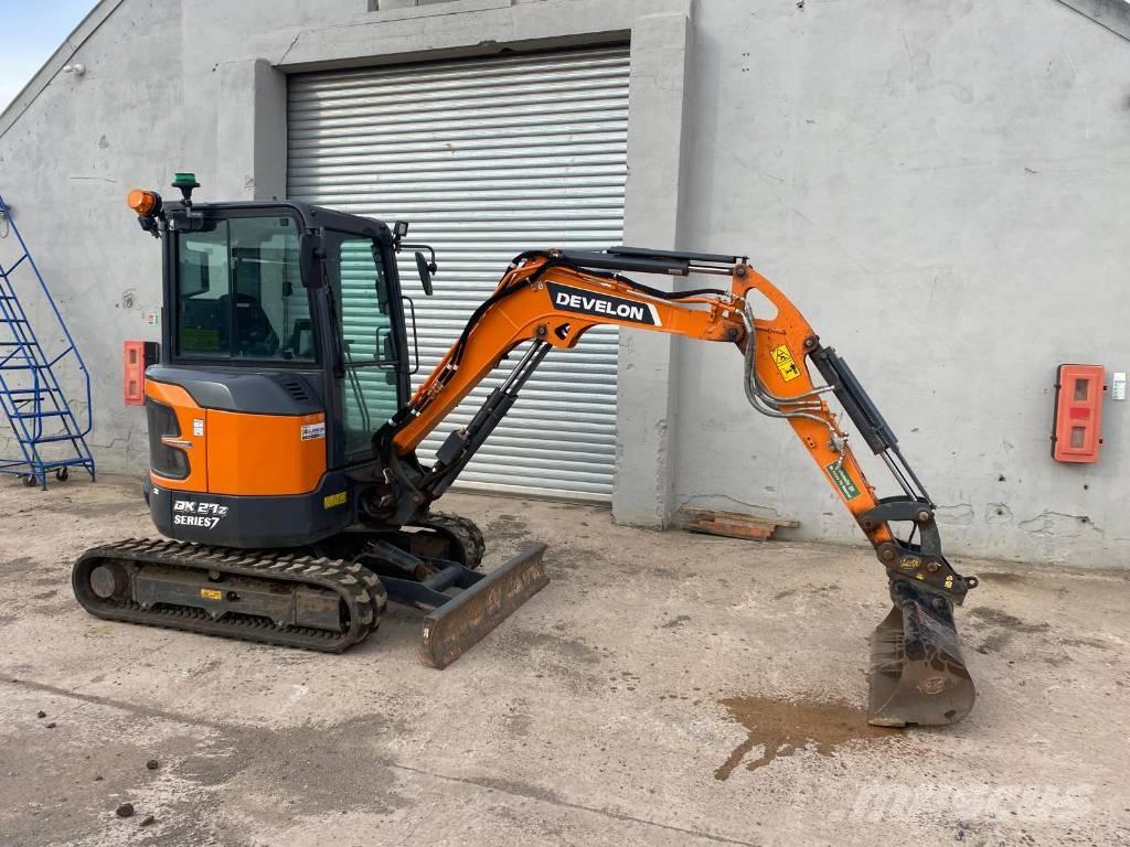 Develon DX 27 Z-7 Mini ekskavatörler, 7 tona dek