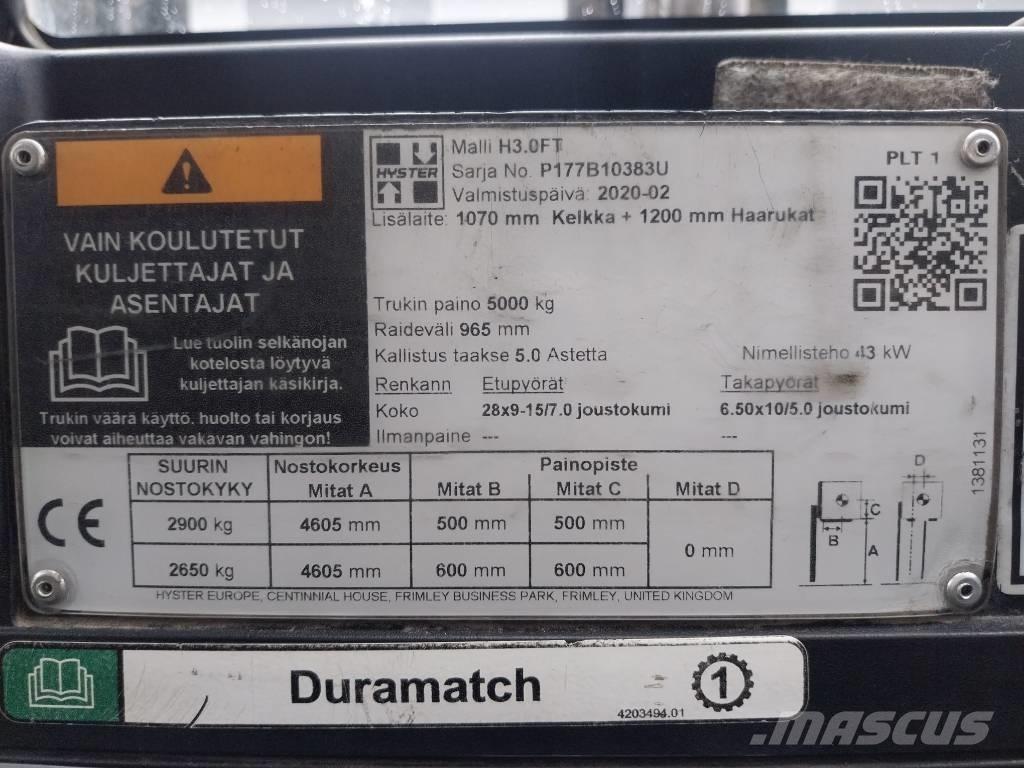 Hyster H 30 FT Dizel forkliftler