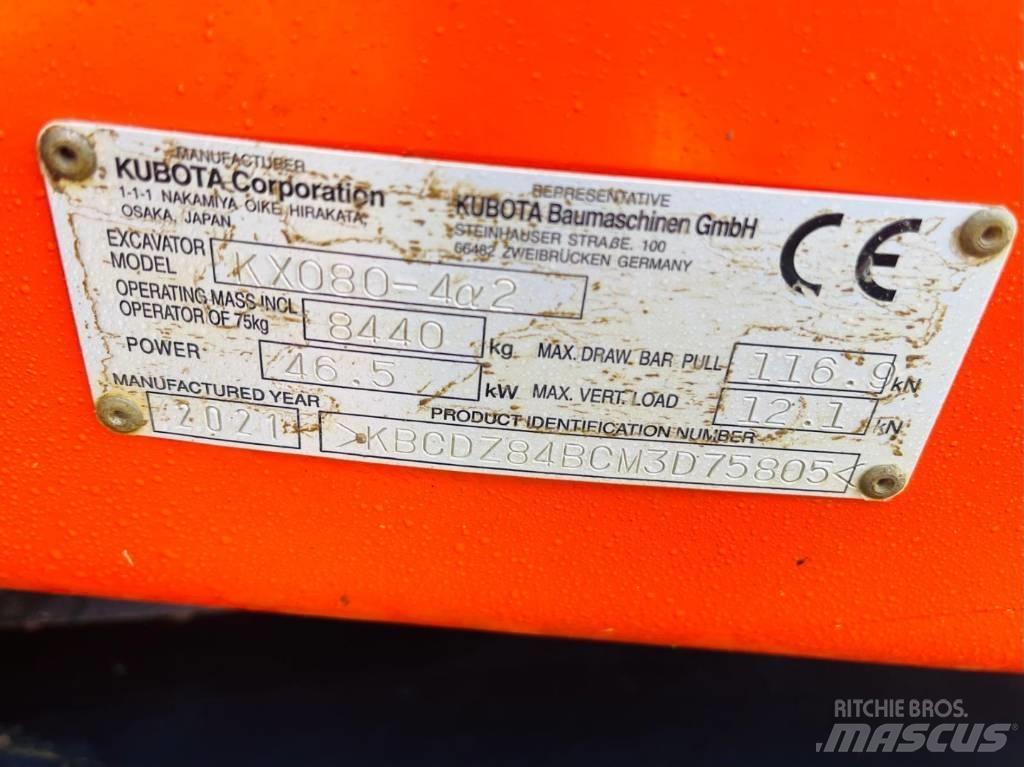 Kubota KX 080-4 Midi ekskavatörler 7 - 12 t