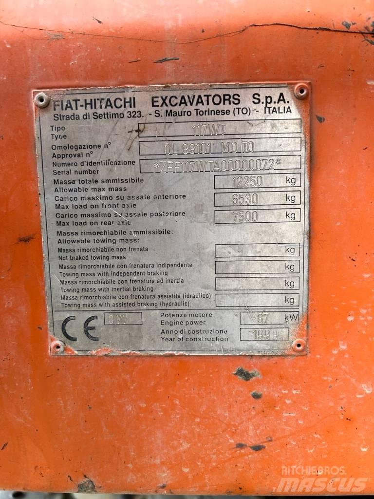 Fiat-Hitachi fh 120 Lastik tekerli ekskavatörler
