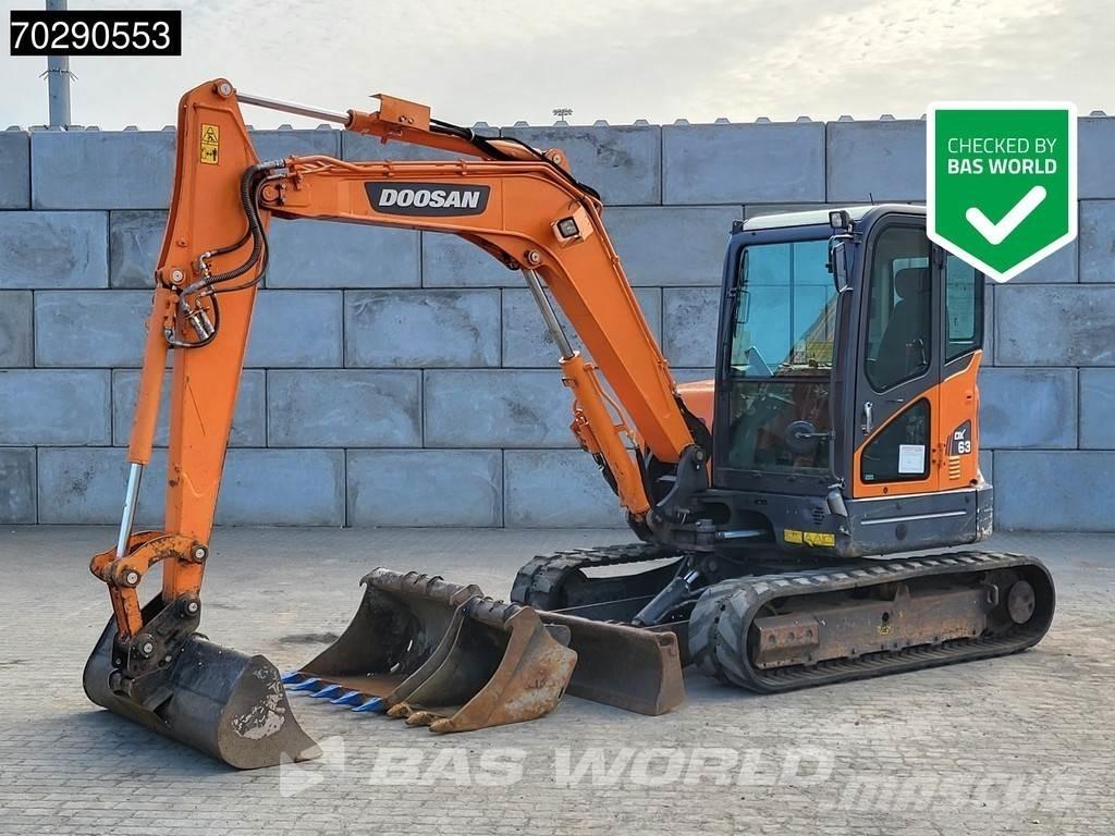 Doosan DX63-3 Mini ekskavatörler, 7 tona dek