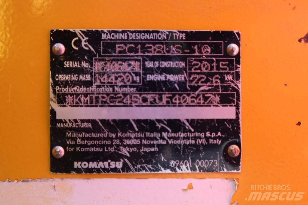 Komatsu PC138US-10 Paletli ekskavatörler