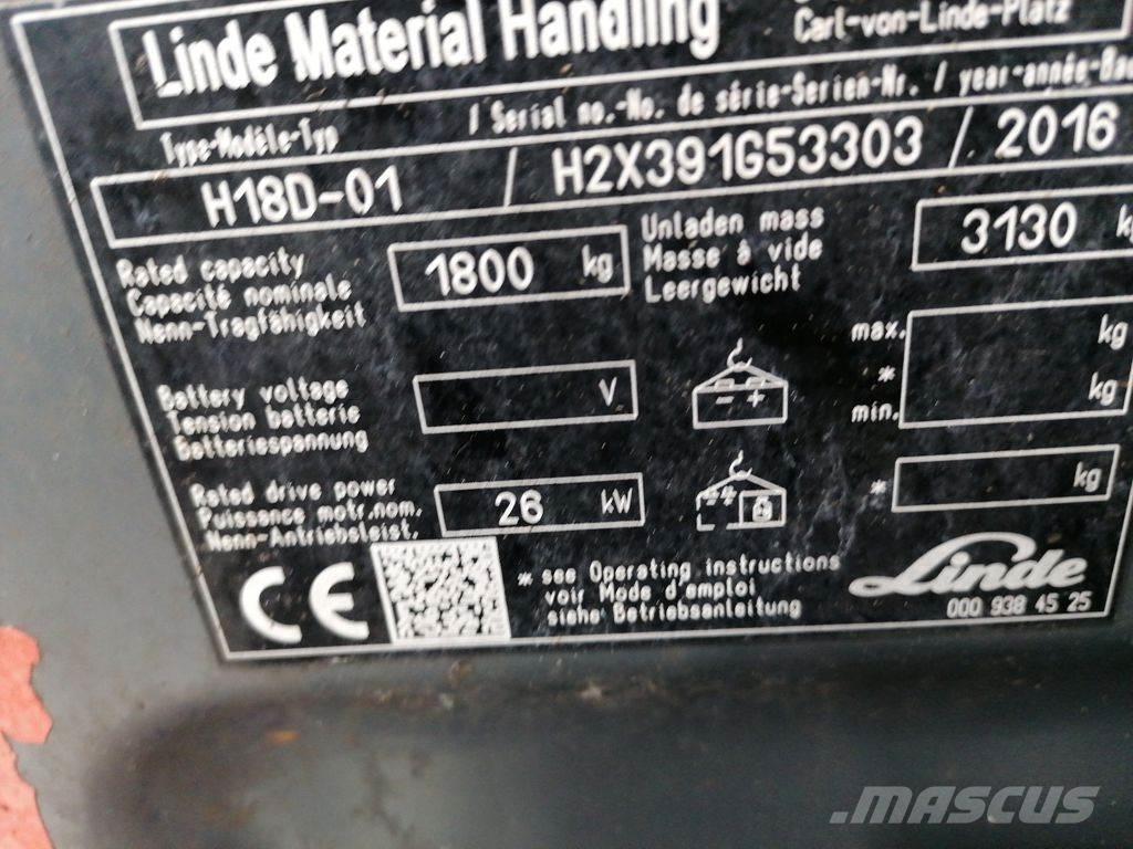 Linde H18D-02 Dizel forkliftler