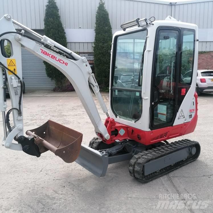 Takeuchi TB216 Mini ekskavatörler, 7 tona dek