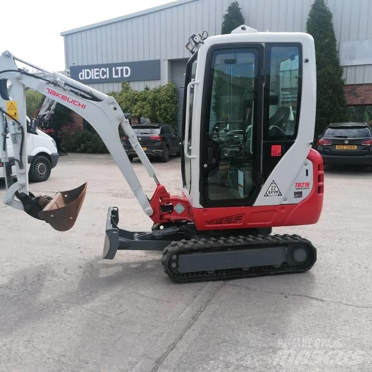 Takeuchi TB216 Mini ekskavatörler, 7 tona dek