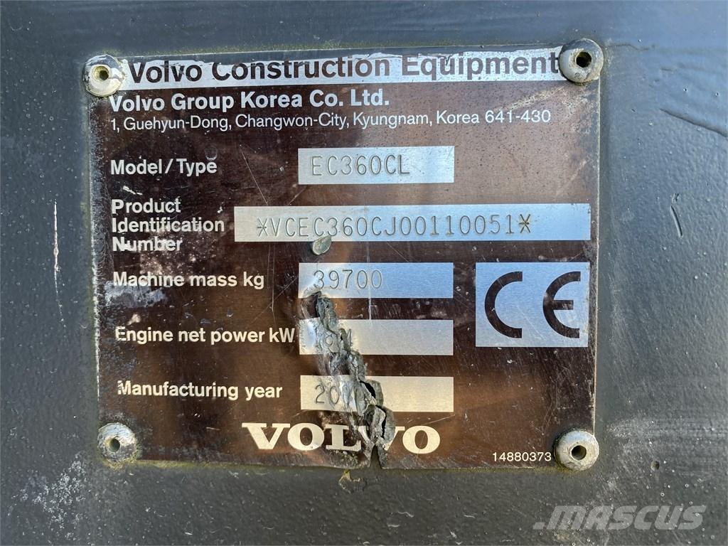Volvo EC 360 C L Paletli ekskavatörler