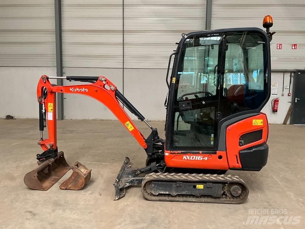 Kubota KX 016-4 Mini ekskavatörler, 7 tona dek