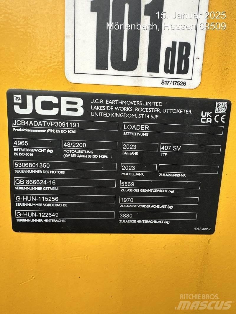 JCB 407 Tekerlekli yükleyiciler