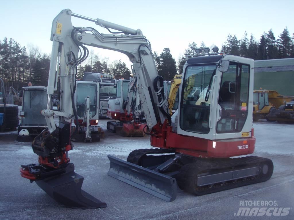 Takeuchi TB153FR Mini ekskavatörler, 7 tona dek